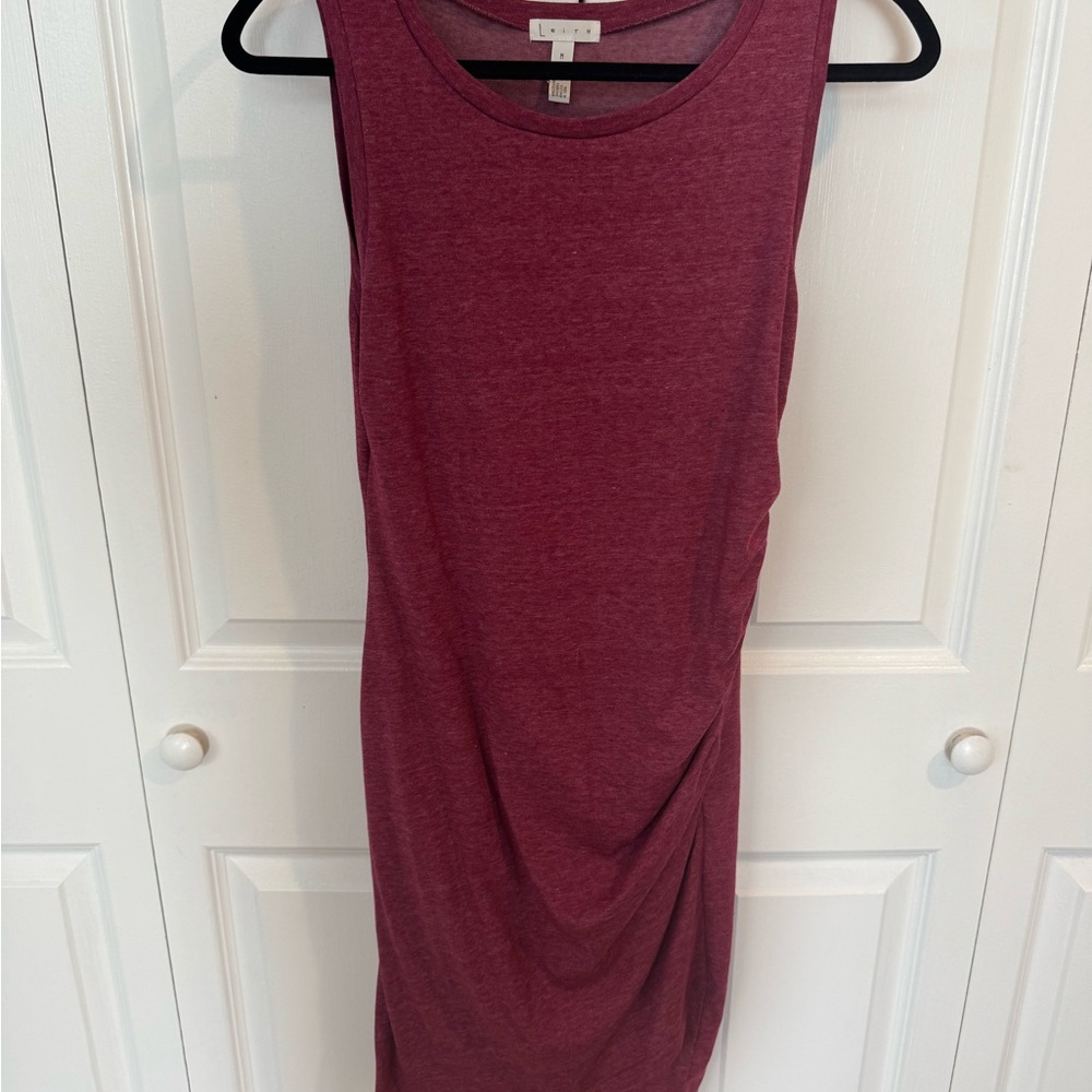 Sleeveless Burgundy Dress